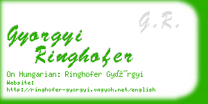 gyorgyi ringhofer business card